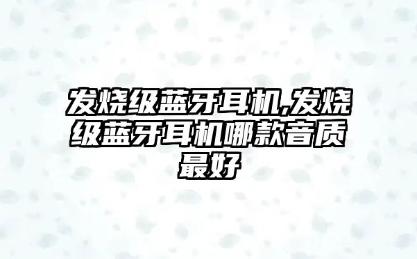 發燒級藍牙耳機,發燒級藍牙耳機哪款音質最好